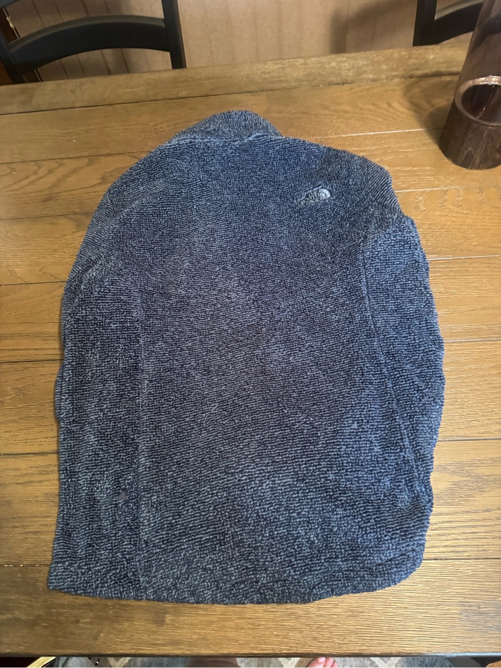 The North Face Women's Navy Blue Fuzzy Full-Zip Sweater Jacket - Picture 4 of 5